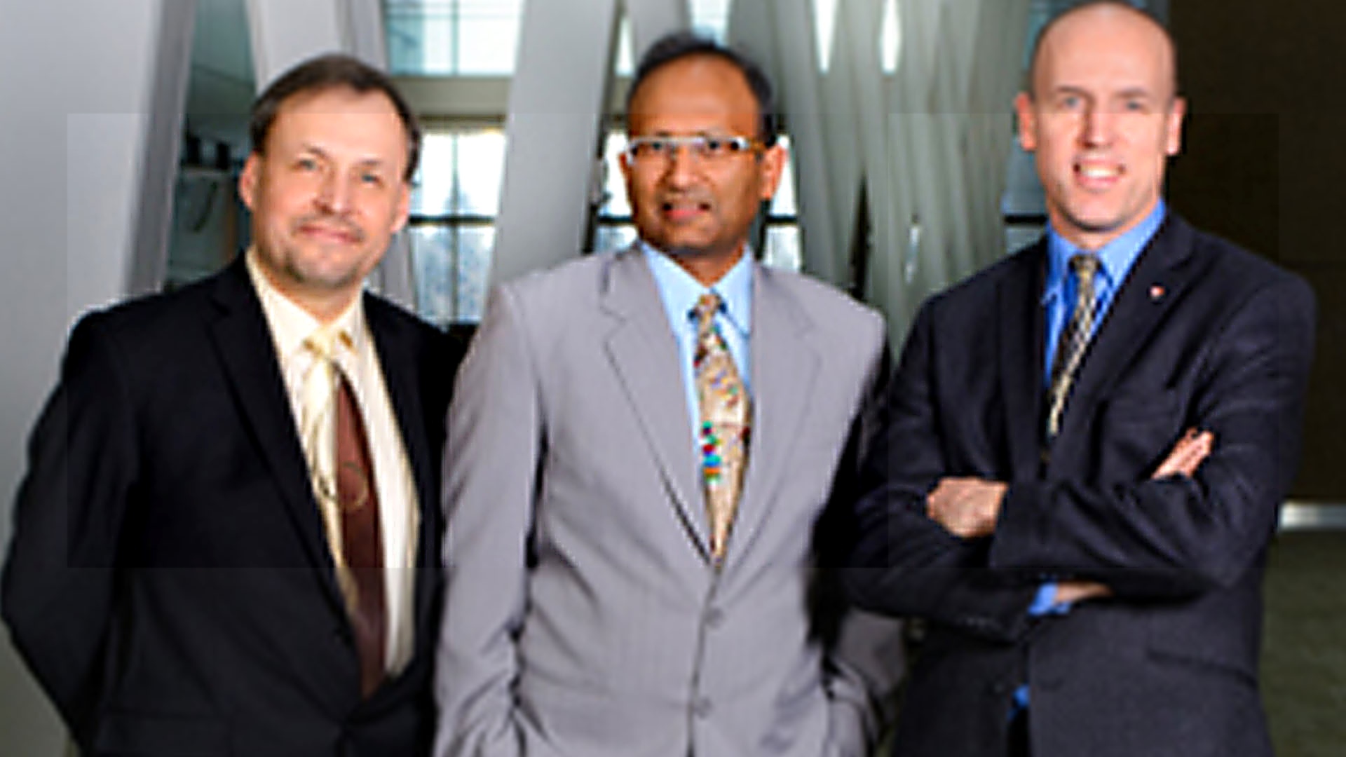 <br />
<br />
<br />
<br />
<br />
<br />
<br />
<br />
<br />
<br />
<br />
<br />
<br />
<br />
<br />
<p>From left, Dr. Andrew Demchuk, Dr. Mayank Goyal and Dr. Michael Hill.</p>