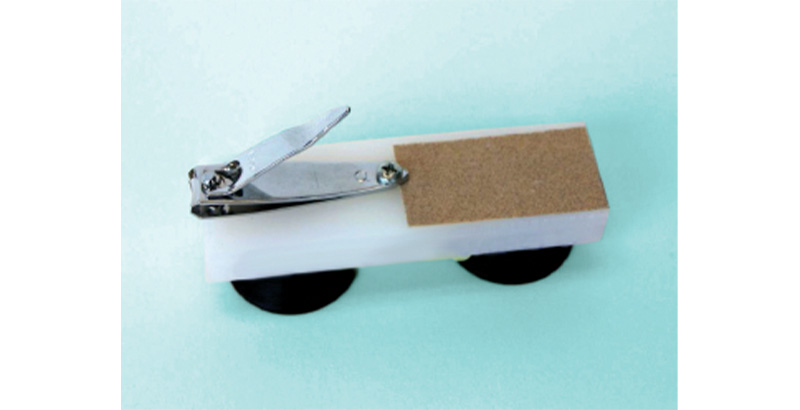 Nail clippers on suction cups